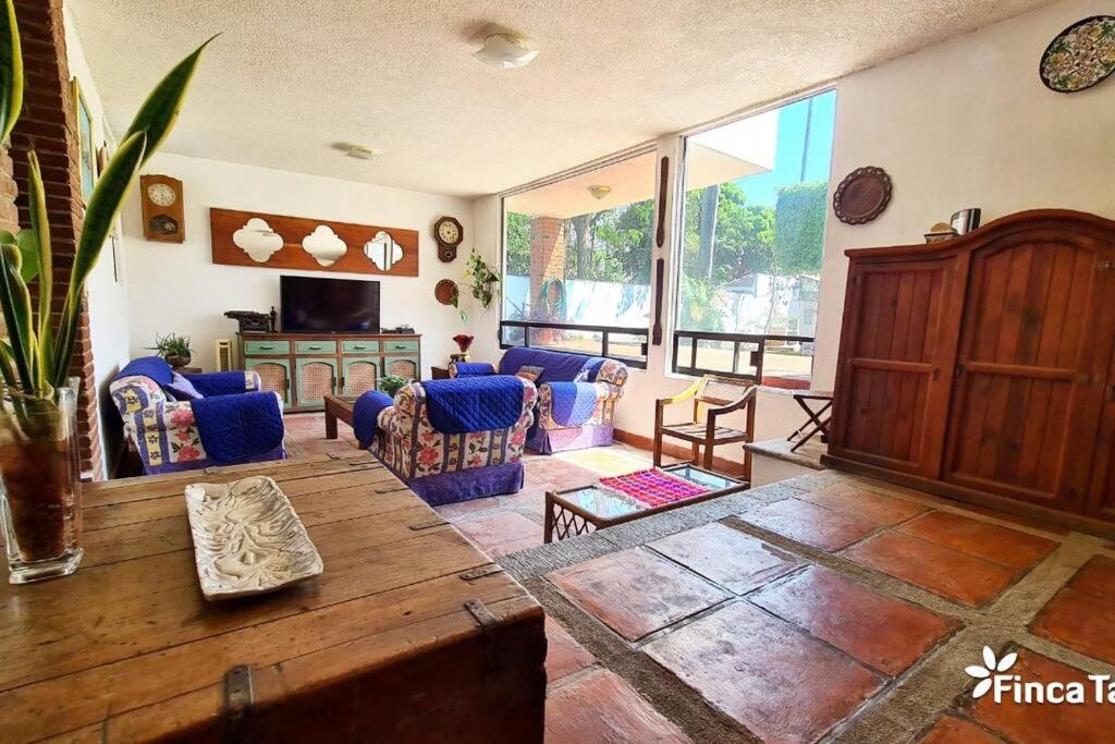 Finca Taino. Hermosa Casa Con Alberca Jiutepec Bagian luar foto